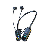 Casque sans fil BT à très longue autonomie pour commandes en gros, avec écran couleur, modèle exclusif, retour d'oreille pour le chant et fente pour carte jl