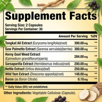 Capsules de complément alimentaire naturel pour hommes, marque privée OEM, haute qualité, prix de gros, pilules d'amélioration masculine, fabriquées en usine GMP