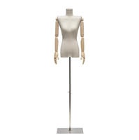 Mannequins en bois pour vêtements, mannequin femme demi-corps pour vitrine de magasin, mannequin femme pour présentation de vêtements
