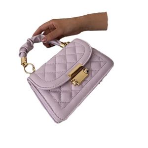 Bolso de Mano para Mujer, Estilo Coreano Popular, con Cadena Cruzada, Bolso de Moda, Bolso Cuadrado Pequeño - Product Image 5