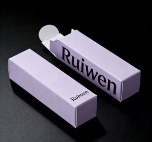 Custom Recyclable Cosmetic Packaging Soft <b>Box</b> <b>White</b> Paper Hot Stamping for Lipstick Bottle Premium Eco-Friendly Packaging - Product Image 2