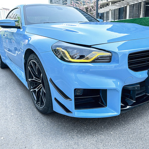 สติ๊กเกอร์ตกแต่งกระจังหน้า BMW ซีรีส์ 2 M2 G87 ปี 2023+ ลายคาร์บอนไฟเบอร์สีดำเงา แบบติดตั้งเพิ่มเติม - Product Image 2