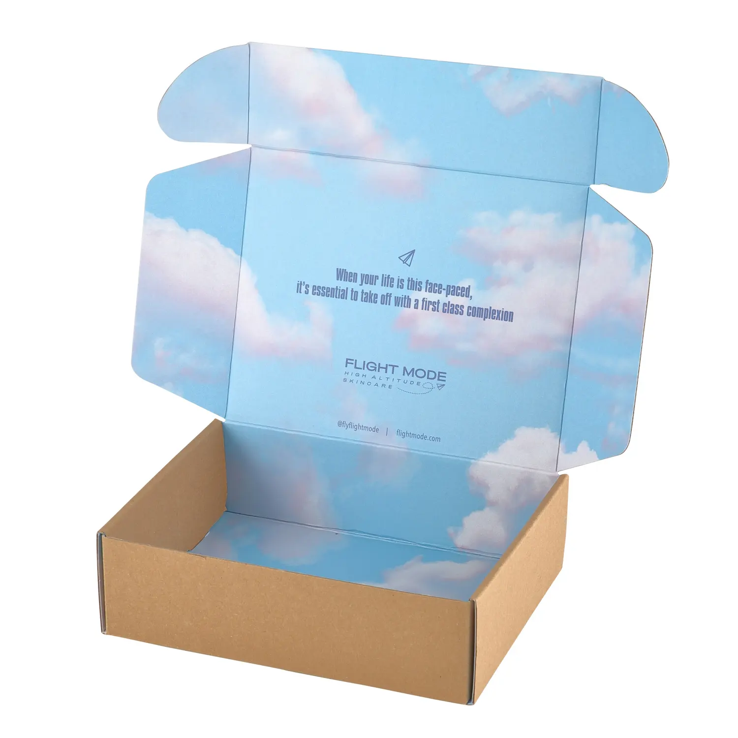 E Flöte Fancy Cloud Design Schönheits produkt Kosmetik Kit Verpackungs box