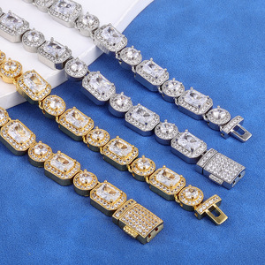 Factory Direct Big Rock Moissanite <b>Bracelets</b> 925 Silver Hip Hop Pass Diamond Tester Custom Iced Out Bling Streetwear Jewelry B2B - Product Image 3