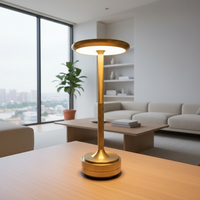 Lampe de table créative à abat-jour en forme de fleur - Alimentée par batterie - Contrôle tactile - Design en métal et acrylique - Pour chambre à coucher, bureau - Utilisation universelle