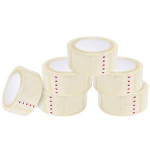 Ruban adhésif transparent BOPP à fusion à chaud activé par l'eau, simple face, pour la fermeture des cartons - Product Image 1