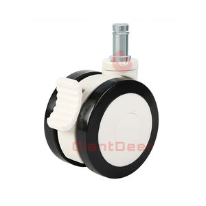 Ruote Girevoli di Alta Qualità per Attrezzature Ospedaliere, Gambo a Vite M10 mm M12 mm, Ruote Gemelle Ultra Silenziose - Product Image 5