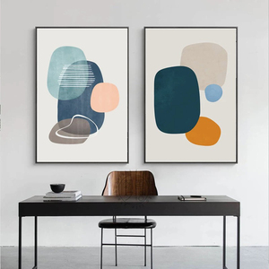 Nordique minimaliste moderne abstrait géométrique mur Art impression <span class=keywords><strong>Morandi</strong></span> chambre décoration toile couleur bloc lignes huile <span class=keywords><strong>nature</strong></span> <span class=keywords><strong>morte</strong></span> - Product Image 5