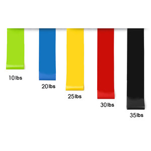 Bộ 5 Đai Kháng Lực Tập Hông Bằng Cao Su <span class=keywords><strong>Latex</strong></span> Vòng Tập Thể Dục Tùy Chỉnh Logo Hỗ Trợ - Product Image 5