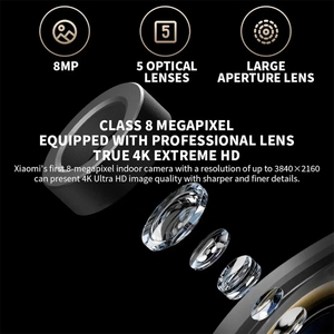 Caméra intelligente <span class=keywords><strong>Xiaomi</strong></span> originale C700 <span class=keywords><strong>4K</strong></span> <span class=keywords><strong>360</strong></span> degrés PTZ, sécurité intérieure, vision nocturne couleur, caméra CCTV domestique AI - Product Image 4