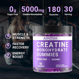 Latest Design Weight Gain <b>Creatine</b> Monohydrate Gummies Pre Workout <b>Creatine</b> Gummy <b>Creatine</b> Monohydrate Boost Energy Gummy - Product Image 2