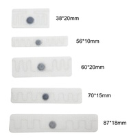 Étiquette RFID UHF pour blanchisserie, puce U8/U9, 860-960 MHz, longue portée, étanche, en polyester tissé, lavable, pour vêtements textiles