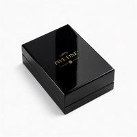 Boîte de rangement pour parfums en bois noir sur mesure de haute qualité, faite à la main, avec coussin en satin pour huiles essentielles et cosmétiques