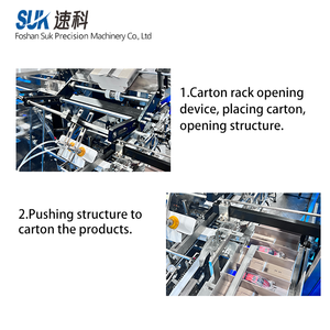 Full-Automatic Horizontal <strong>Medical</strong> Packaging Machine for Face <strong>Masks</strong> <strong>Gloves</strong> Small Cartoning Paper Carton Box for Food Filling - Product Image 3