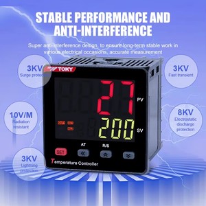 Termostato Toky de Venta Caliente con Pantalla LCD Digital, Salida de Relé, Controlador de Temperatura Certificado PID con RS485 - Product Image 2