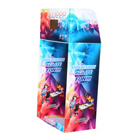 Supermarkt Custom Large Display Rack Moderner quadratischer Papp ständer Eisens tütze Faltbar Drehbar für Bekleidung für Socken Hüte