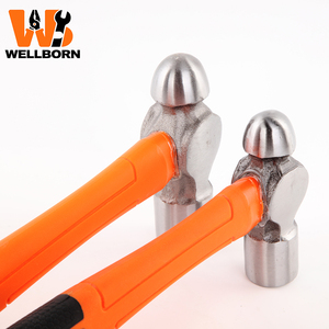 Marteau à clous sphérique à double tête WELLBORN C-004 30cm, manche antidérapant, pour le travail des métaux, usage industriel, personnalisable OEM - Product Image 4
