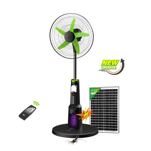 Ventilateur de sol solaire silencieux de 18 pouces avec fonction anti-moustiques, 25W solaires, batterie 18000mAh, 6 vitesses - Product Image 6