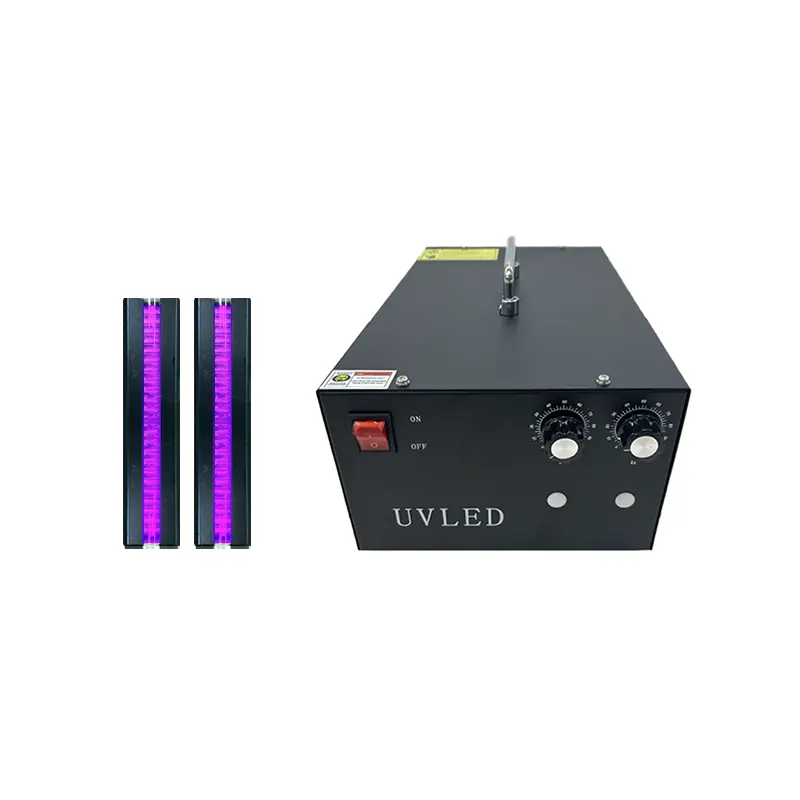 UV lamba 100*10mm UV LED kür makinesi tarafından hava soğutma hızlı kür ile wavelength dalgaboyu hattı tipi sistemi Onepass Nocai baskı