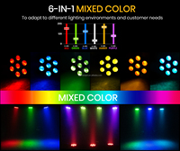 Nouvelle Mode Plastique LED Par Lumières Effet de Scène Lumière pour Disco Party Bar Dj Scène et Led Club Lumières