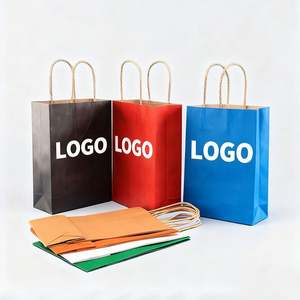 Customized 190g Cheap Colorful Kraft <b>Paper</b> Shopping Bags for Gift - Product Image 1