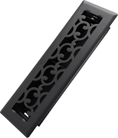 Grilles de ventilation murales robustes en métal, résistantes à la rouille, pour sols et murs, pour la maison et le bureau