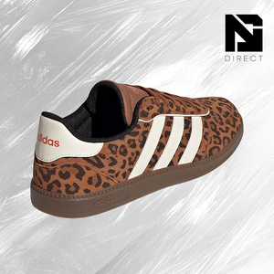 Adidas Breaknet Sleek Leopard Dusky Bronze Zapatillas de skate para mujer con cordones y punta redonda estilo primavera - Product Image 3
