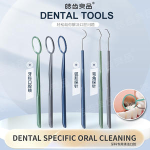 Outils dentaires pour soins orthodontiques, miroir buccal indépendant en acier inoxydable, sonde pour le nettoyage du tartre, équipement de remplissage dentaire - Product Image 4