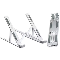 Supports pour ordinateur portable, support réglable à 7 niveaux, support en métal réglable pour ordinateur portable, support pour ordinateur portable pour bureau, compatible avec les ordinateurs portables de 9 à 15,6 pouces