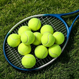 Balles de tennis en feutre épais haute densité avec impression de logo personnalisée en sérigraphie, accessoires promotionnels pour clubs sportifs, tournois, écoles - Product Image 4