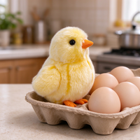 Peluche Poussin Jaune Personnalisée, Jouet en Peluche Doux, Animal en Peluche Poulet Bébé, Vente en Gros OEM ODM, Logo Personnalisé pour Cadeaux et Décoration pour Enfants