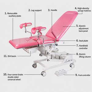 Tavolo Operatorio <span class=keywords><strong>Ostetrico</strong></span> Certificato CE, Tavolo per Esami Ginecologici in Acciaio Inossidabile, per Sezione Cesareana Ospedaliera - Product Image 3