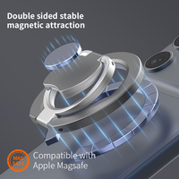Nouveau support de téléphone magnétique universel pliable puissant, rotatif à 360 degrés, avec anneau de maintien, support de téléphone stable 242