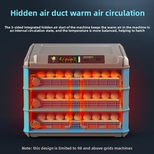 Incubateur d'œufs <span class=keywords><strong>automatique</strong></span> <span class=keywords><strong>JANOEL</strong></span>, capacité de 24 œufs pour poulets et oies, état neuf, matériau PC - Product Image 3