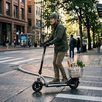 Trottinette électrique pliable Hikerboy Foxtrot Plus, vitesse maximale de 30 km/h, trottinette de banlieue en alliage d'aluminium