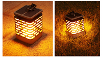 Lampe solaire étanche IP65 à effet flamme, torche vacillante d'extérieur, décoration de jardin, éclairage de chemin paysager moderne