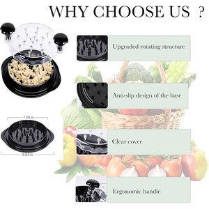 Outil de déchiquetage de viande, de bœuf et de poulet en plastique portable de haute qualité, écologique, 9,84 pouces, avec couvercle transparent antidérapant pour une utilisation en cuisine - Product Image 2