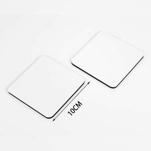 Sottobicchieri MDF personalizzati a buon mercato per sublimazione da 95mm tappetini per bevande in legno - Product Image 3