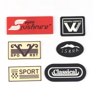 Fabricage Goedkope Kleding 3d Zacht Siliconen Rubber Logo Patch Custom Rubber Pvc Patches Met Logo