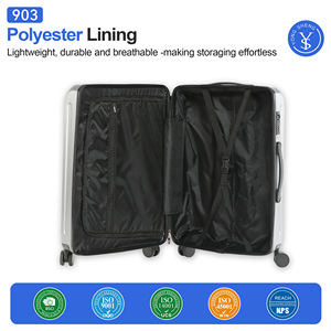 Valise cabine ultra légère de 20 pouces, approuvée par les compagnies aériennes, avec 4 roulettes pivotantes à 360° °   Roues silencieuses pour les voyages de week-end - Product Image 5