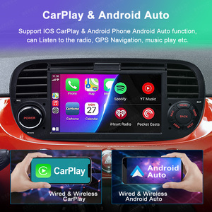Autoradio Android pour Fiat 500 2007-2015 Noir avec Canbus Carplay Lecteur Android Autoestereos 7 pouces - Product Image 3