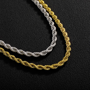 Pulsera de Cadena Trenzada de Acero Inoxidable de 6mm, Estilo Europeo Americano, Unisex, Moderna, con Botón, Marca Tanjing Fashion - Product Image 2