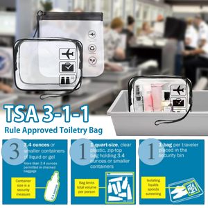 Eco-Friendly EVA Sealing Travel Organizer <b>Bag</b> with TSA 3-1-1 Approval for Hassle-Free <b>Airport</b> Security - Product Image 3