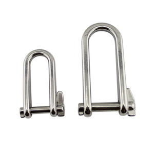 Grillete en D de acero inoxidable 316 de 5 mm con pasador de seguridad para gestión de cuerdas - Product Image 4