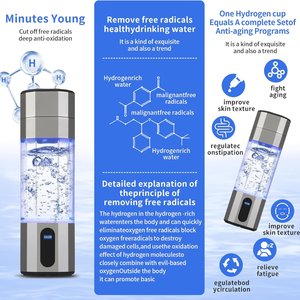Bouteille d'eau portable 208 ml sans BPA avec générateur d'eau riche en minéraux SPE, rechargeable par USB, pour usage domestique et extérieur, fabrication OEM/ODM - Product Image 3