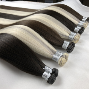 ผมต่อ Genius Weft แบบ Double Drawn สีดำ Butterscotch ดำเข้มแบบลอน Smart - Product Image 1