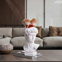 Usine directe Style nordique INS plâtre Avatar Mini Statue Sculpture motif Animal résine décoration de la maison David ornements