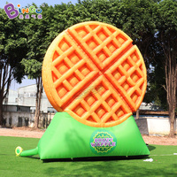 Modèle alimentaire gonflable publicitaire portable : Gâteau, Donut, Pain, Dessert, Gaufre géante pour exposition