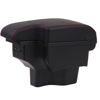 Boîte d'accoudoir ceinture double couche 3usb voiture boîte de rangement d'accoudoir Central universel pour Yuexiang