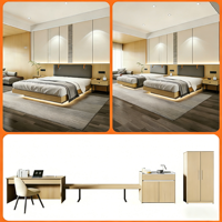 Ensemble de meubles de chambre d'hôtel sur mesure, package complet pour chambre d'hôtes, fourniture d'usine pour la rénovation et les projets de construction de hôtels et de complexes hôteliers